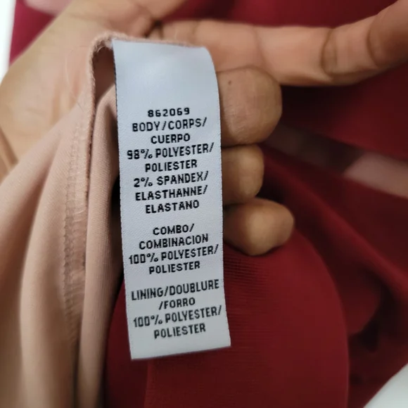 JS COLLECTION Holiday Party Elegant Red Sleeveless Dress Size 8 - Picture 4 of 6